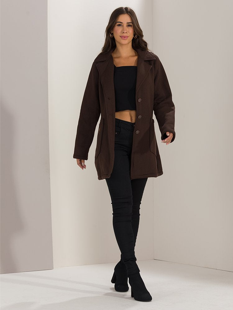 Casaco Feminino Sherpa Plus Size Pelinhos