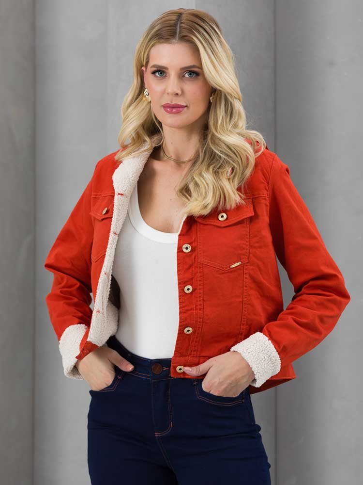 Jaqueta Feminina Nylon Corta Vento com Capuz