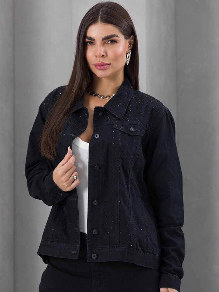Casaco Feminino de Pelinhos Plus Size