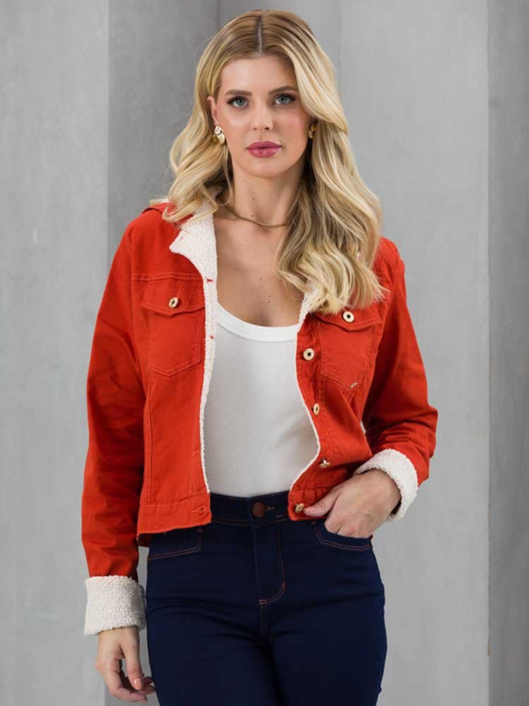 Jaqueta Feminina Nylon Corta Vento com Capuz