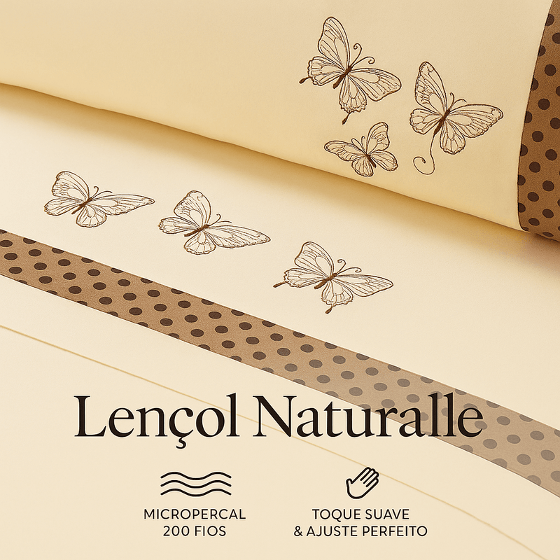 Jogo de Lençol Naturalle Queen 4 Peças